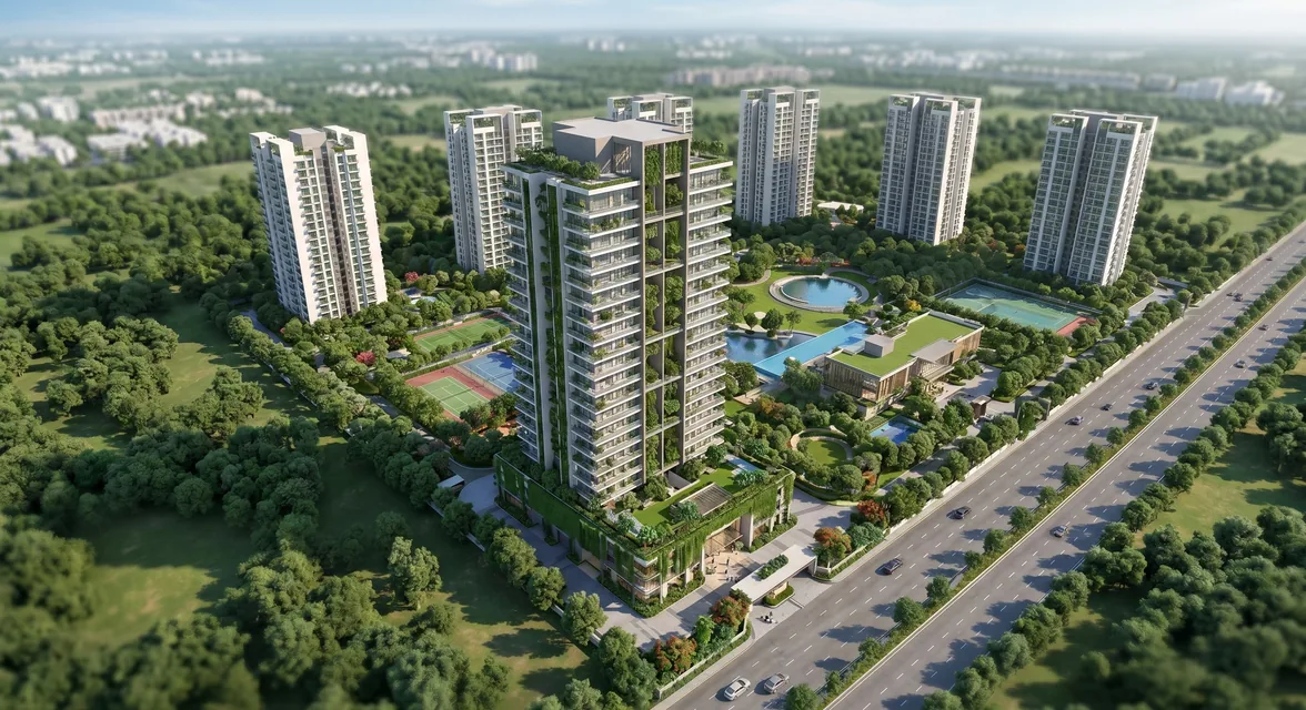 Godrej Heritage Estate Aerial Tower View