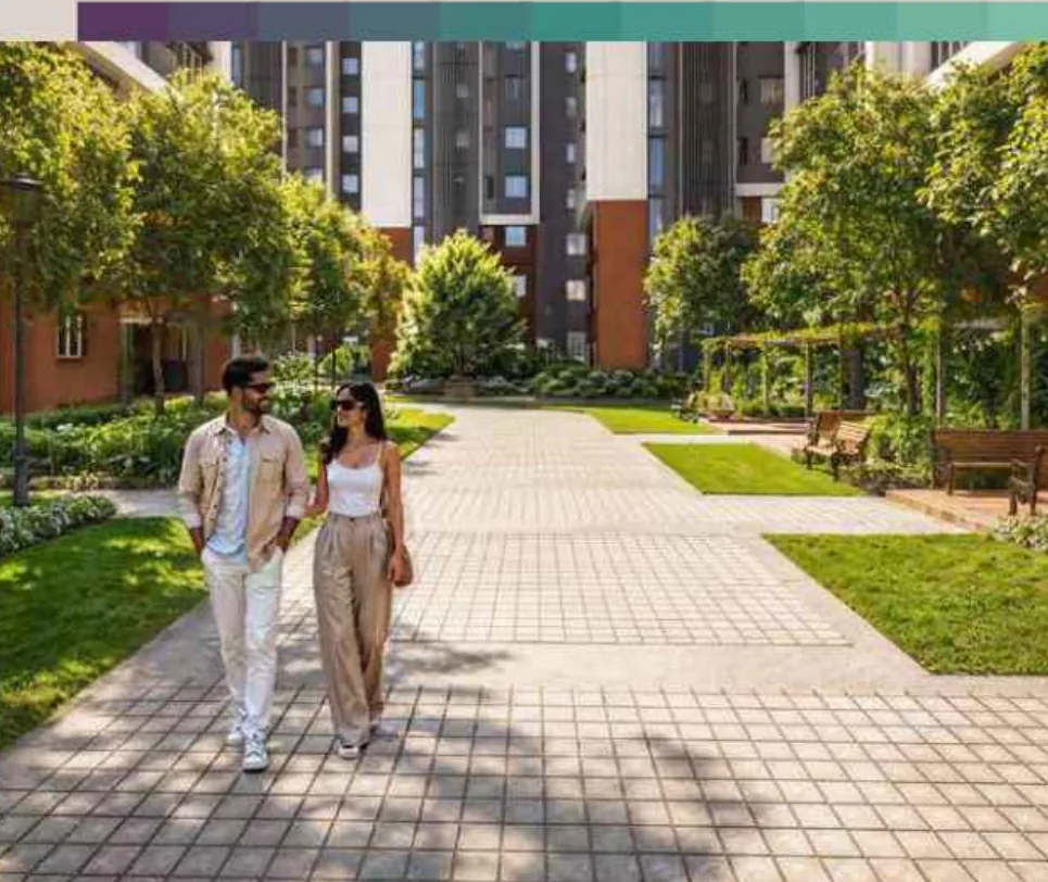 Godrej Brooklyn Avenue Kukatpally Hyderabad - landscaped garden walkway
